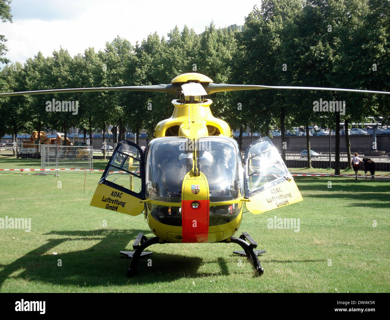 D-HLER Christoph 16 ADAC Luftrettung Eurocopter GmbH à Sarrebruck Banque D'Images
