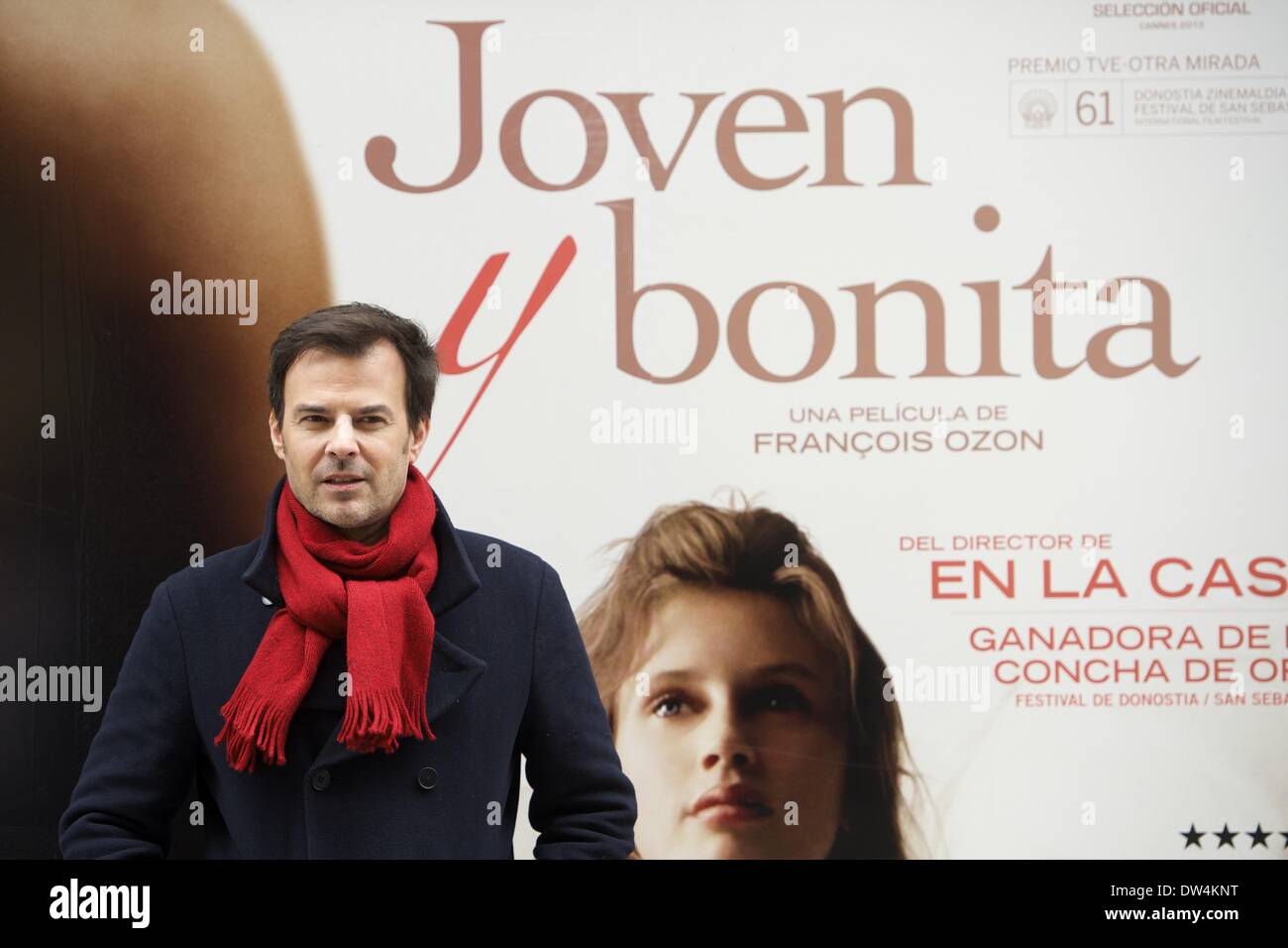 Madrid, Espagne. Feb 27, 2014. Le réalisateur français François Ozon pose pendant la photocall de "Jeune et Jolie" à Madrid. © Jack Abuin/ZUMAPRESS.com/Alamy Live News Banque D'Images