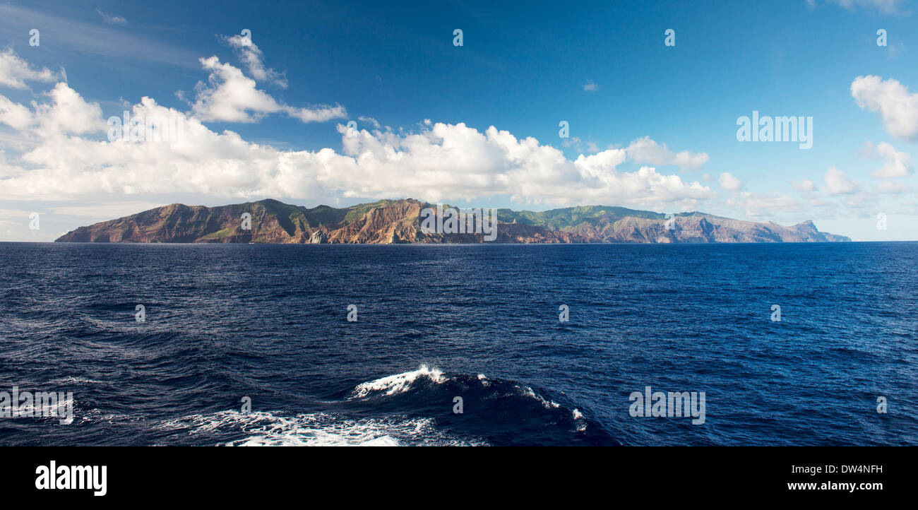 L'île de Sainte-Hélène dans l'Atlantique sud de la RMS St Helena. À l'aube d'un aéroport Banque D'Images