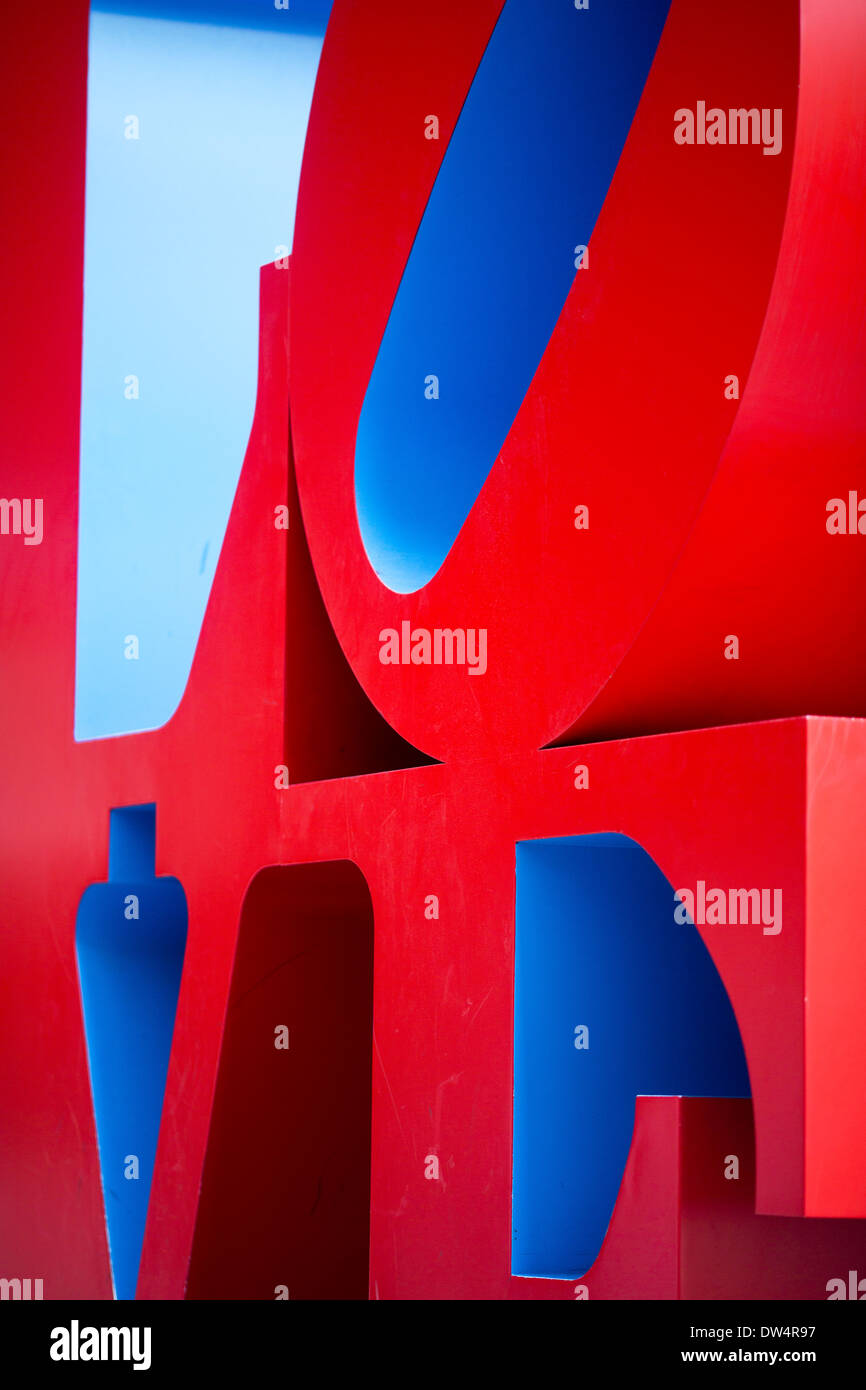 Sculpture amour 1359 Avenue of the Americas New York Banque D'Images