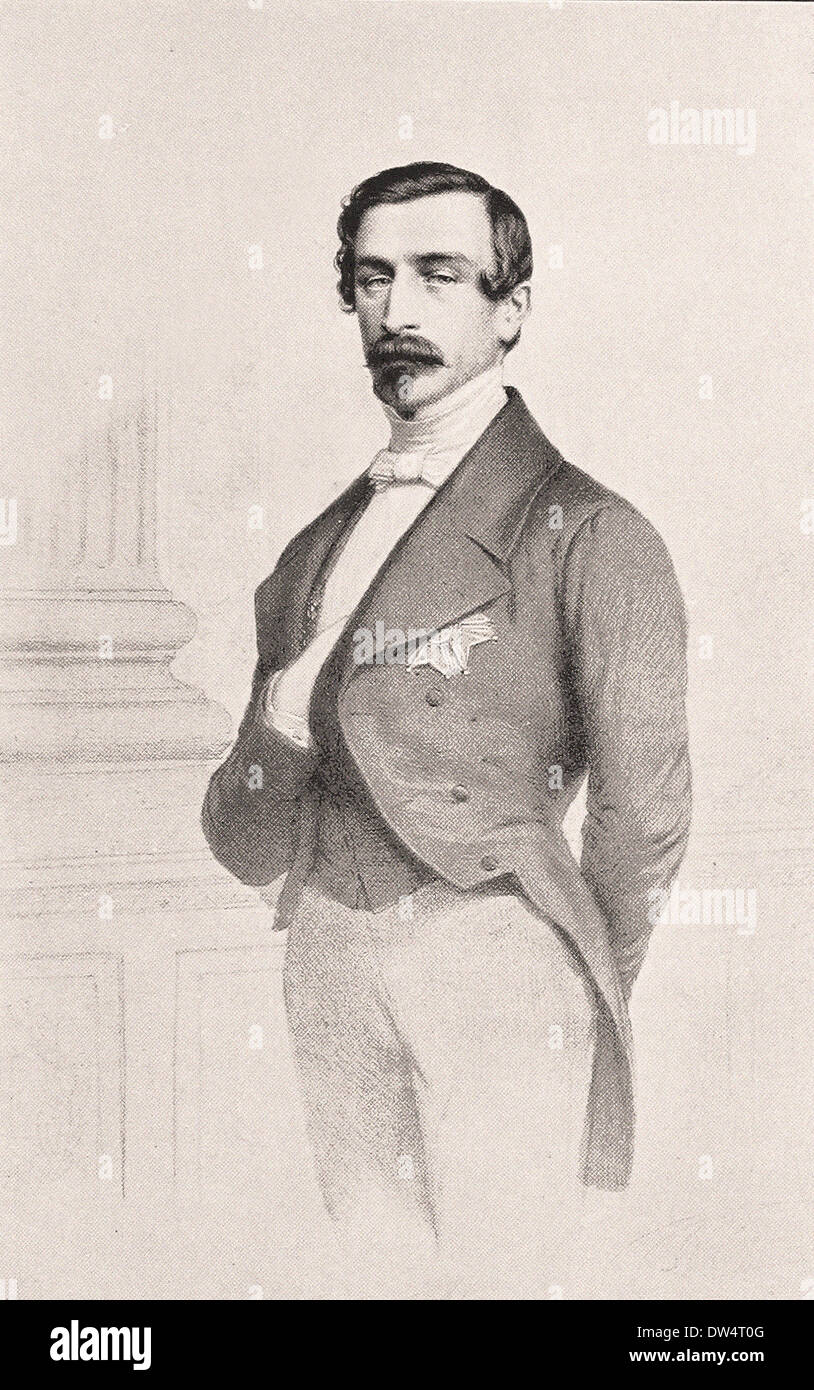 Portrait de Louis Napoléon Bonaparte - American gravure XIX ème siècle Banque D'Images