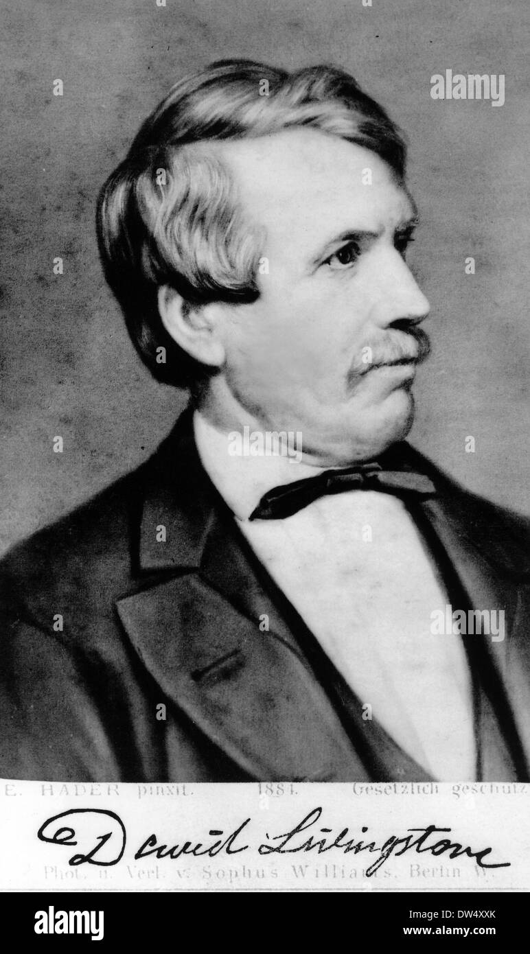 DAVID Livingstone (1813-1873) médecin missionnaire Écossais vers 1855 Banque D'Images