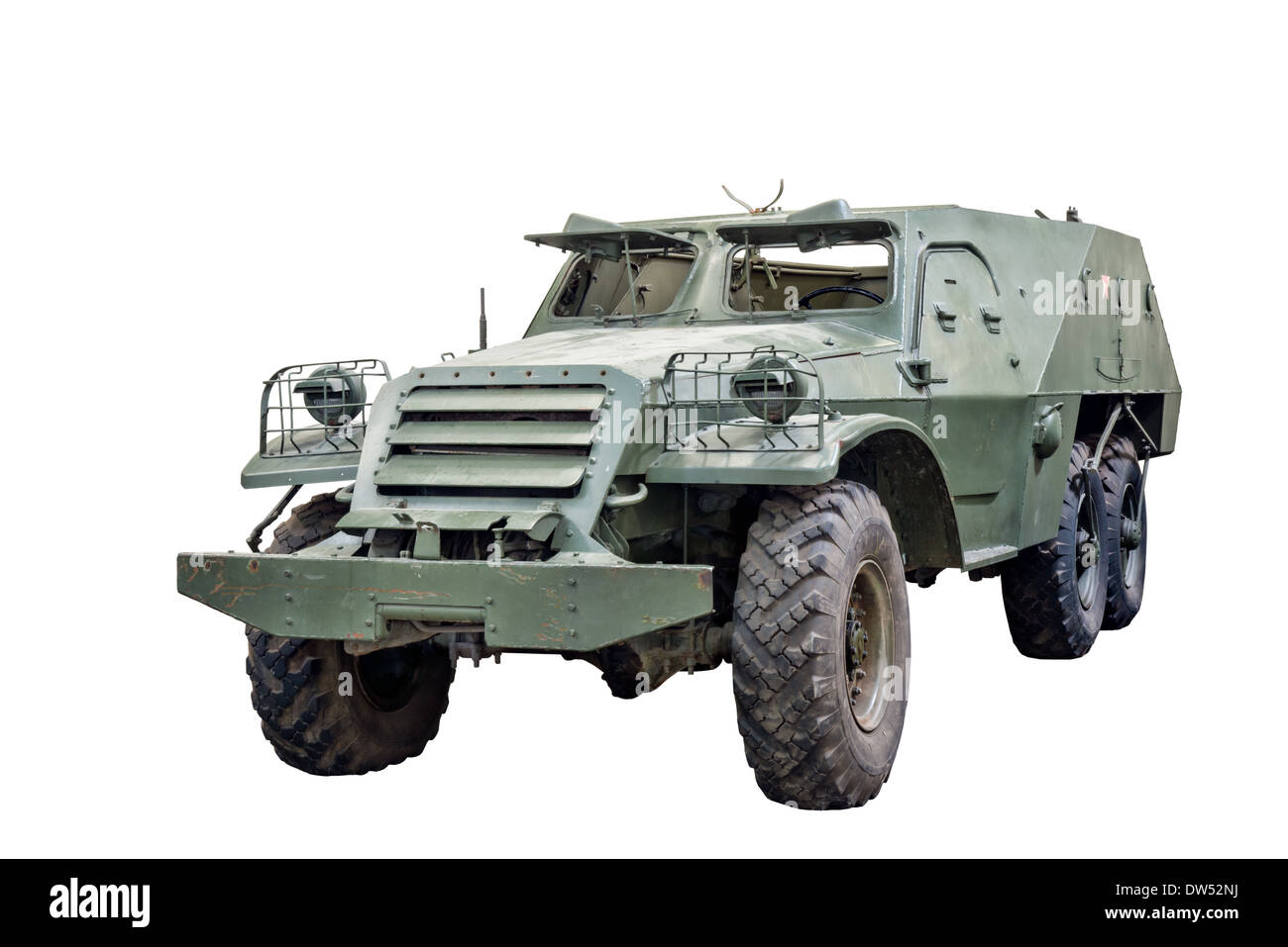 Une coupe d'un BTR soviétique 152 armoured personnel carrier utilisé par les forces russes et d'autres armées du Pacte de Varsovie Banque D'Images