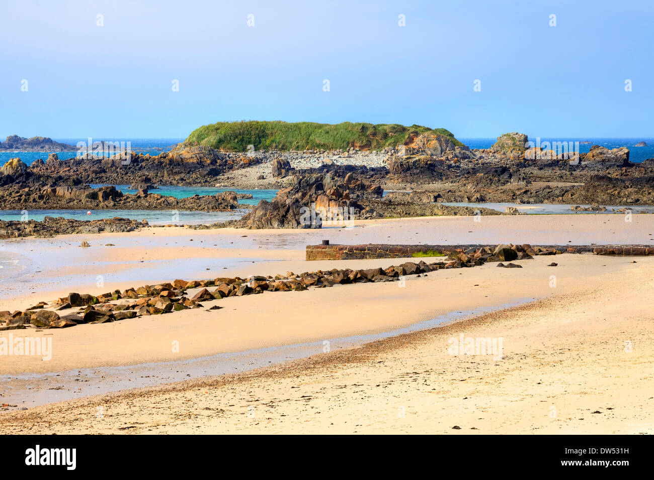 Green Island St Clement Banque D'Images