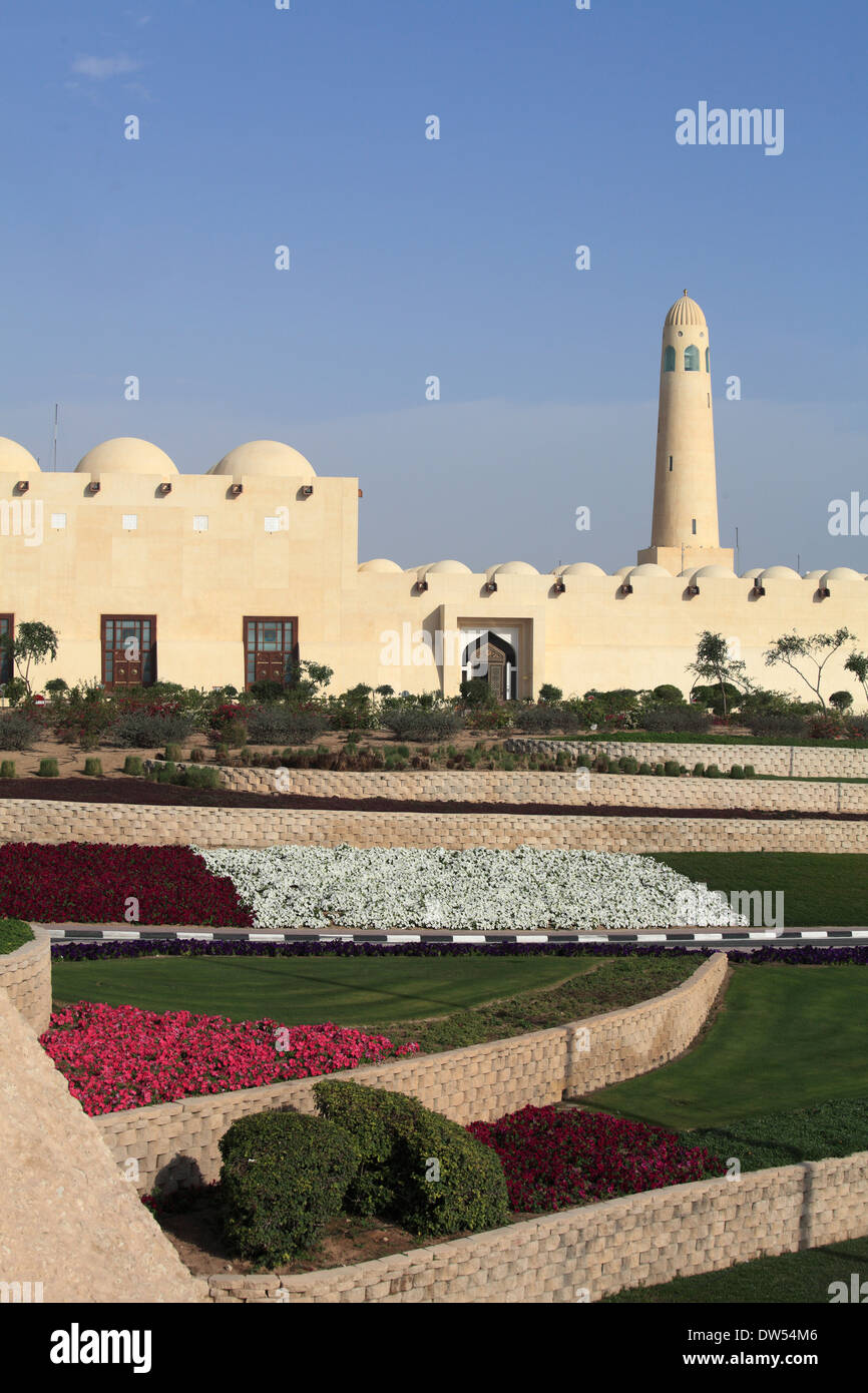 Qatar, Doha, Mosquée Nationale, Banque D'Images