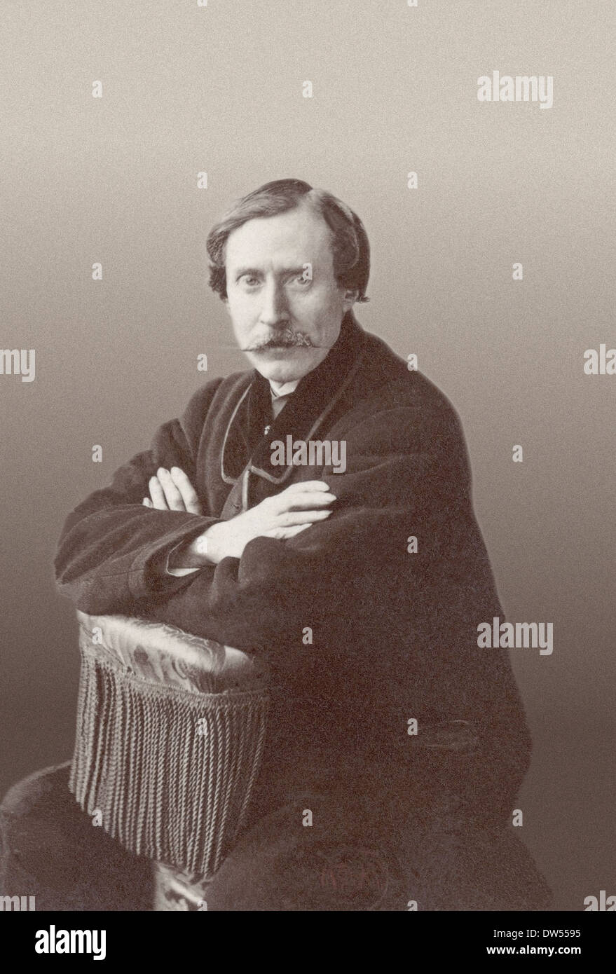 Charles Narrey (1825 - 1895), écrivain et dramaturge français. Banque D'Images