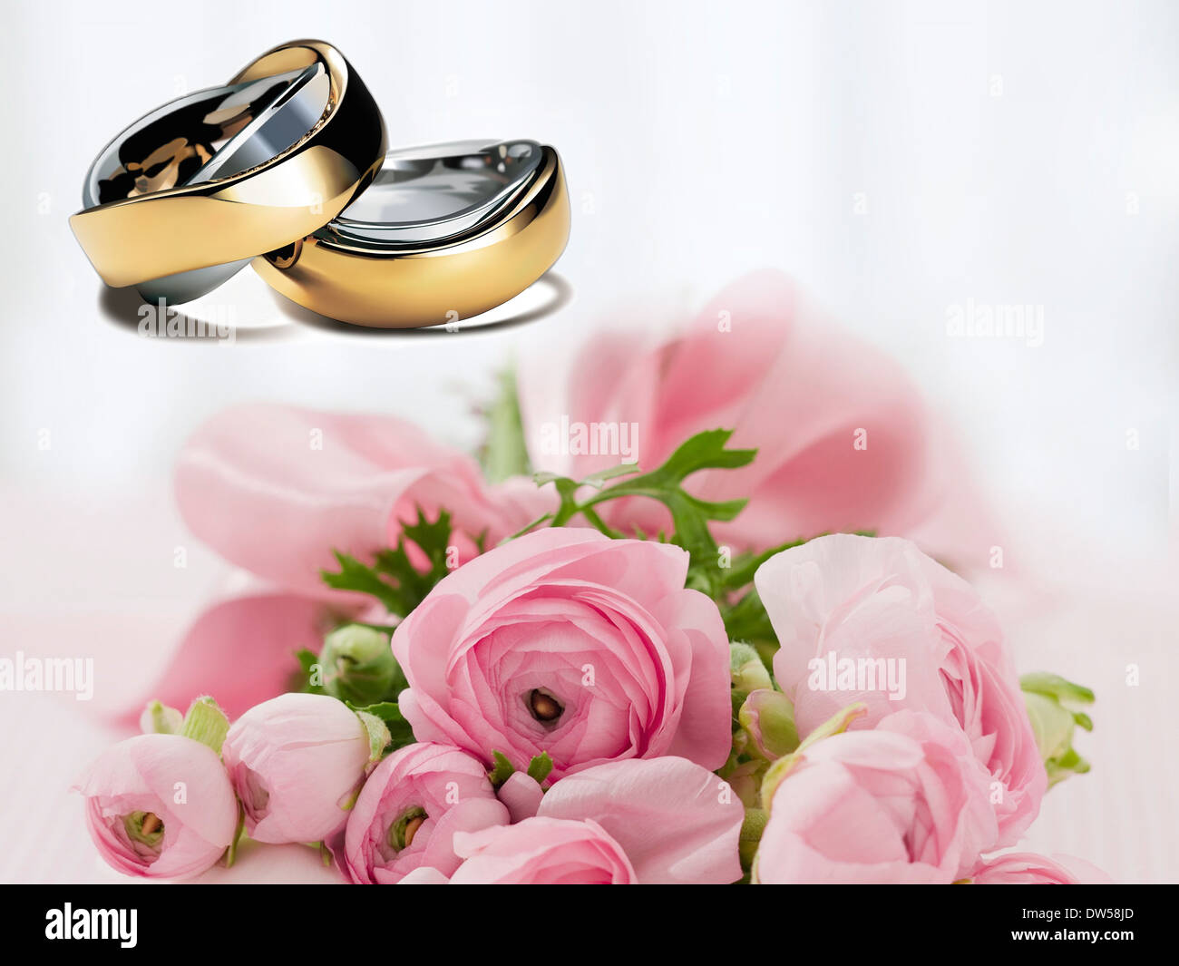 Mariage avant de se marier mariage amour d'or Banque D'Images