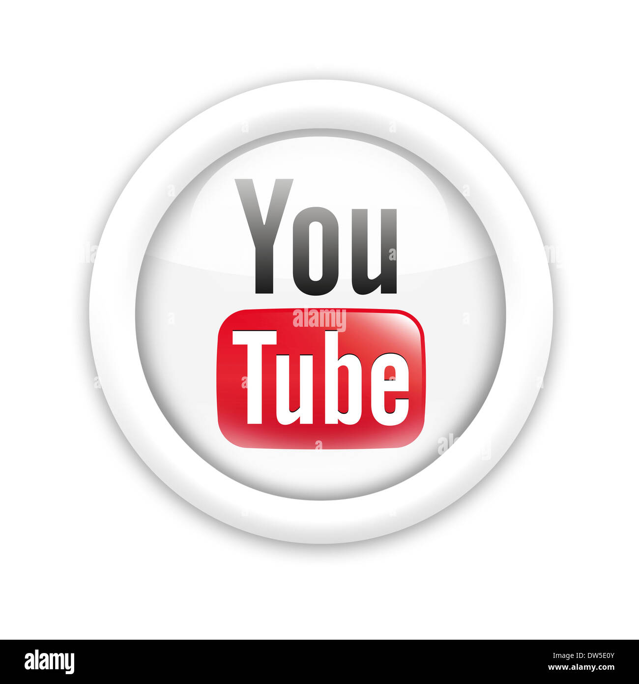 You tube youtube icône symbole logo emblème du drapeau Photo Stock - Alamy