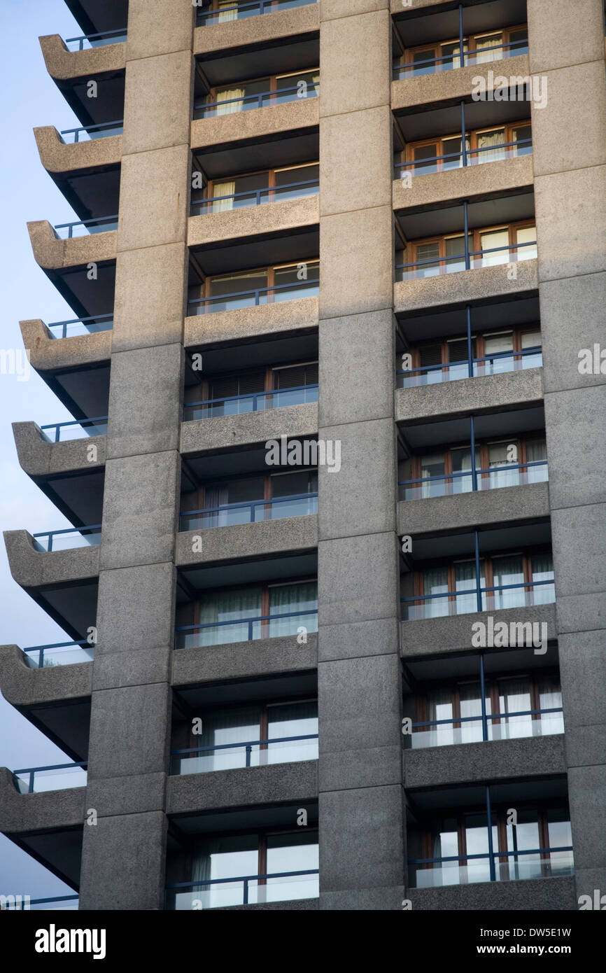 Barbican Centre Apartments Londres Banque D'Images