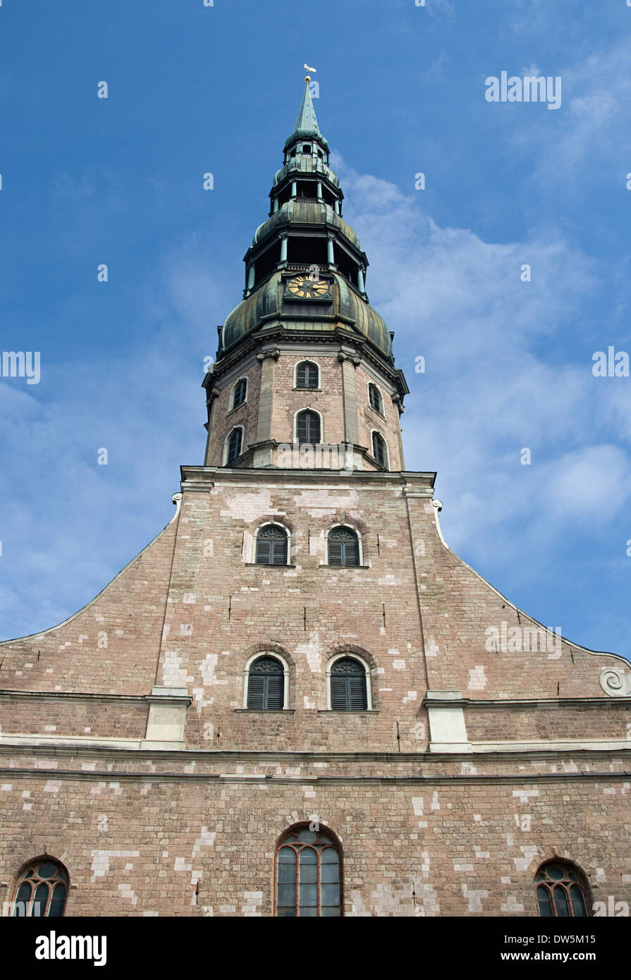 Saint Peter's Church à Riga, capitale de Lettonie Banque D'Images