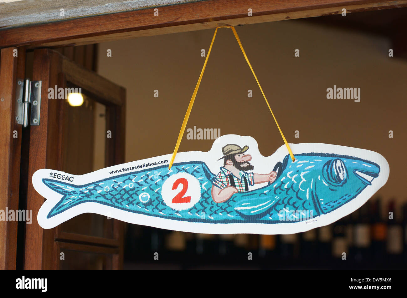 Pancarte Alfama Lisbon Banque D'Images