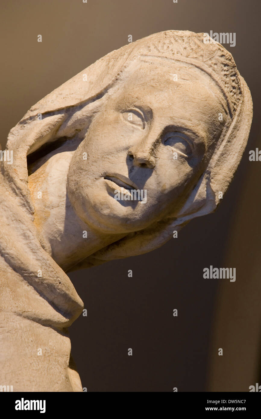 L'Europe, Italie, Toscane, Sienne, musée de l'opéra métropolitaine, Maria di mose par Giovanni Pisano Banque D'Images