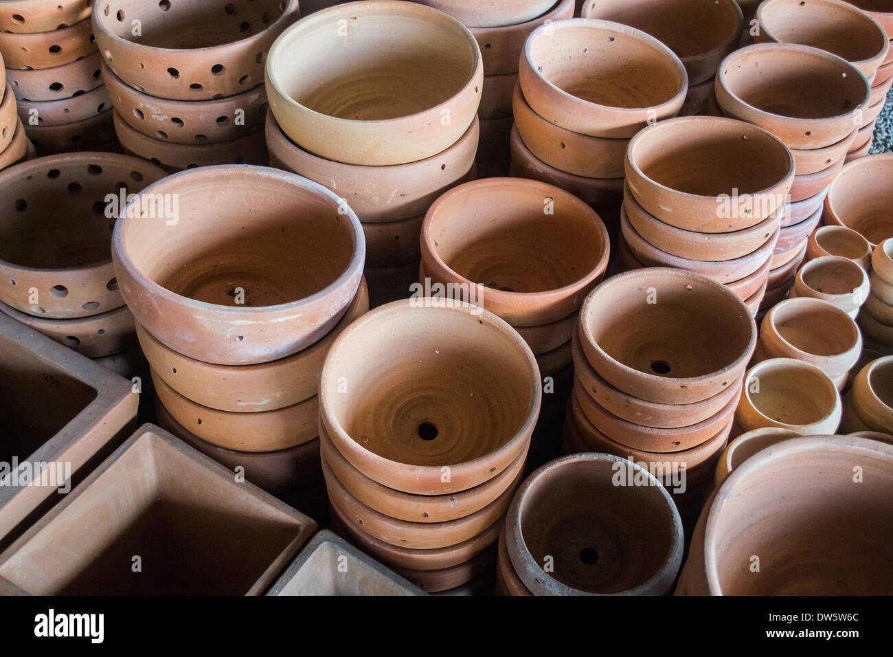 Cache-pots en Céramique Banque D'Images