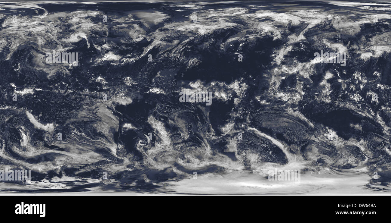 Ce spectaculaire "blue marble" l'image est la plus détaillée de l'image true-color de la Terre tout entière à ce jour. Affiche la couverture nuageuse. NASA Banque D'Images
