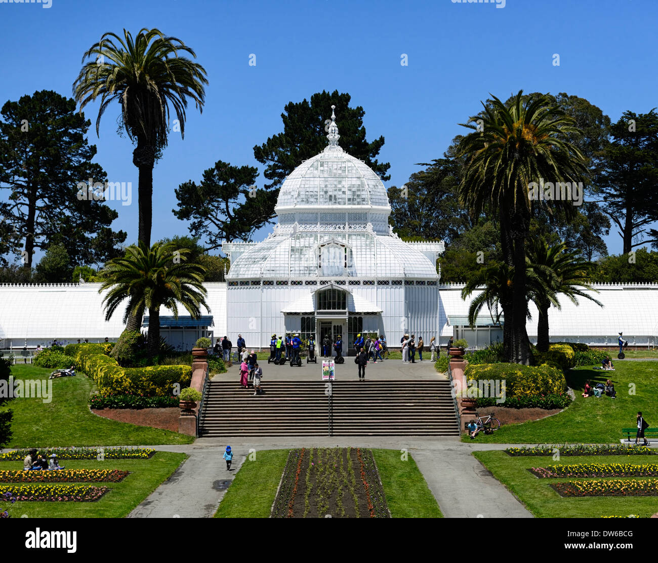 Conservatoire des fleurs parc du Golden Gate San Francisco Californie landmark architecture tourisme historique serre victorienne Banque D'Images