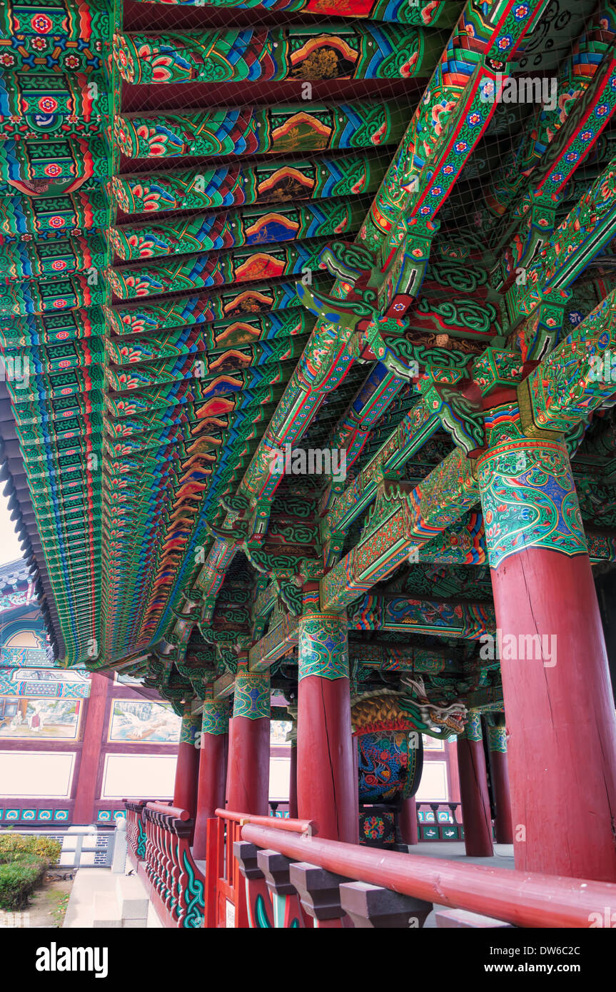 Temple de Bongeunsa à Séoul, Corée du Sud. Banque D'Images