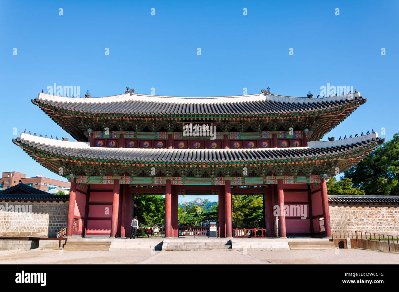 Le Palais Changdeokgung à Séoul, Corée du Sud. Banque D'Images