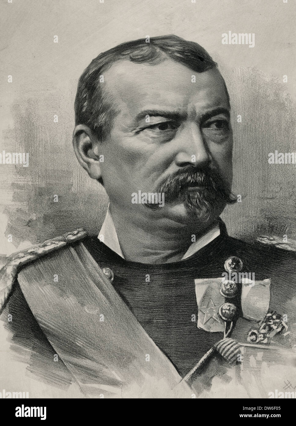 Général Phil Sheridan de guerre civile USA Banque D'Images