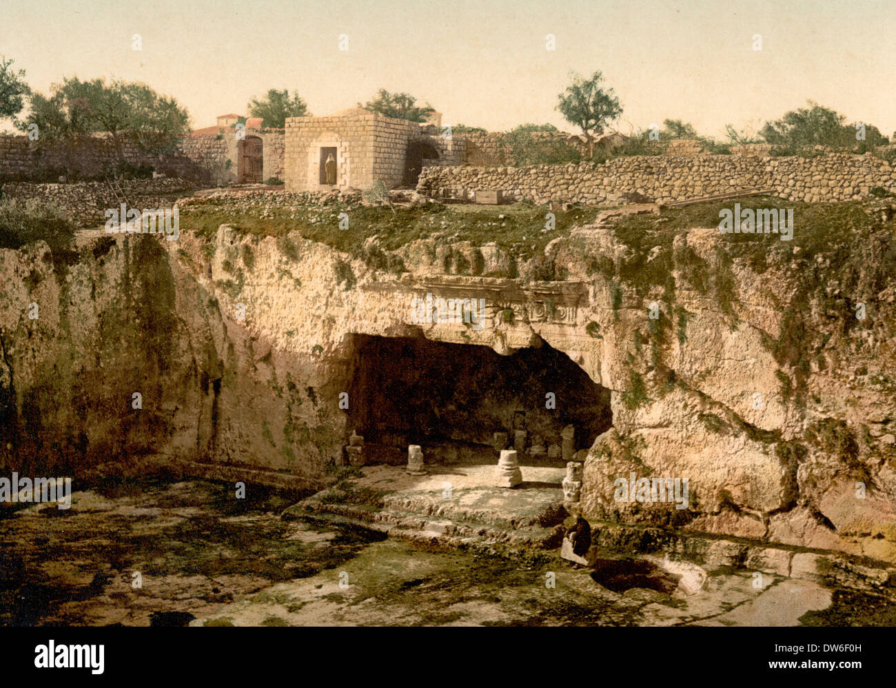 Tombes des rois, Jérusalem, Terre sainte, vers 1900 Banque D'Images