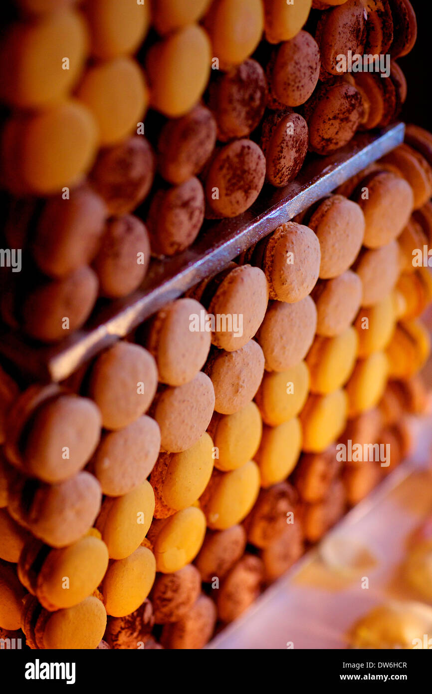 Macaron gâteau de mariage Banque D'Images