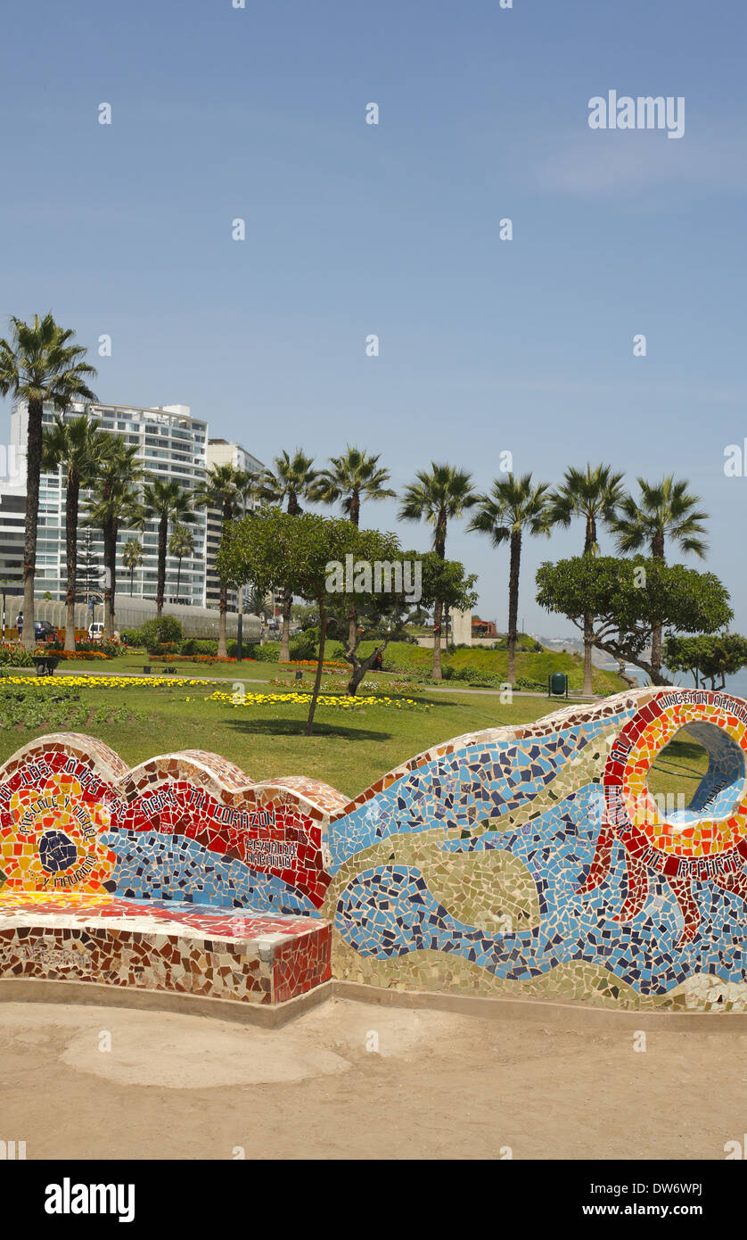 Parque del Amor (amour), Lima, Pérou Banque D'Images