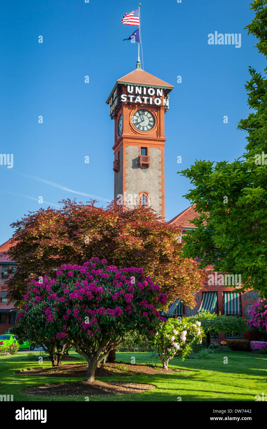 La gare Union, Portland, Oregon, USA Banque D'Images