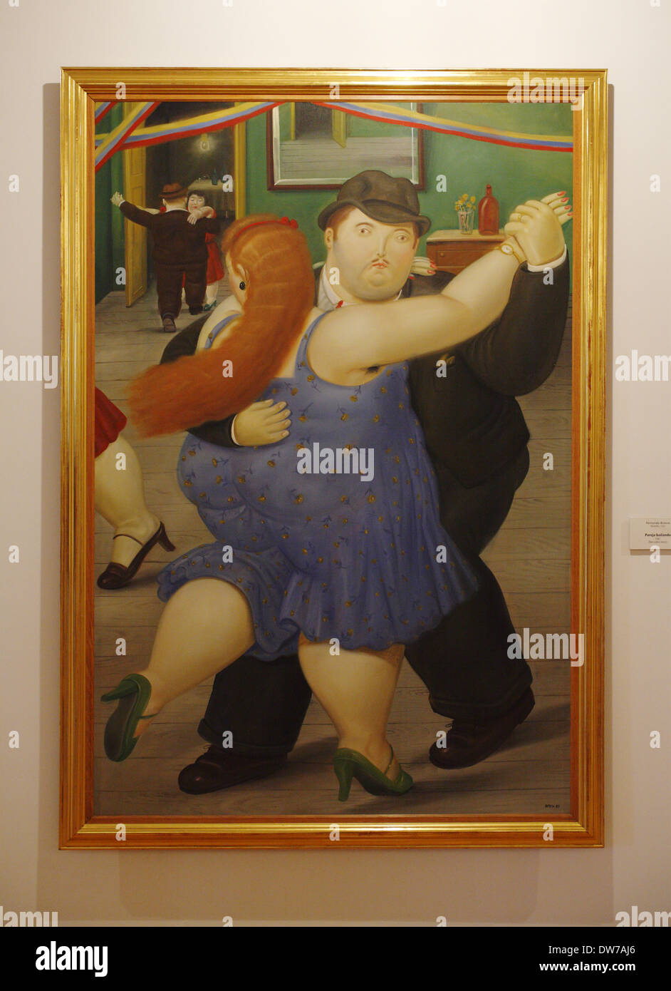 Pareja bailando (1987) de Fernando Botero, Musée Botero de la Banco de la República, Bogotá, Colombie Banque D'Images