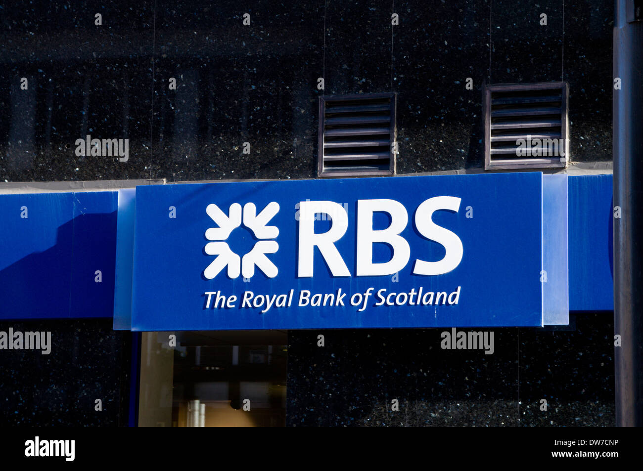 La Banque RBS, le centre-ville de Cardiff au Pays de Galles. Banque D'Images