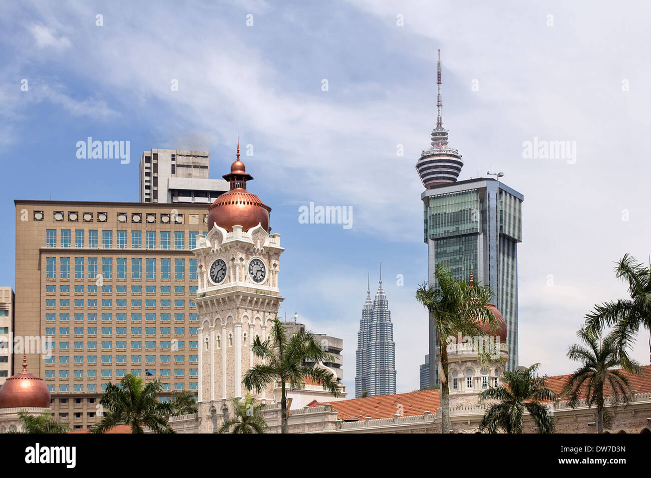 Kuala Lumpur, en Malaisie, les toits de la ville de Merdeka Square Banque D'Images