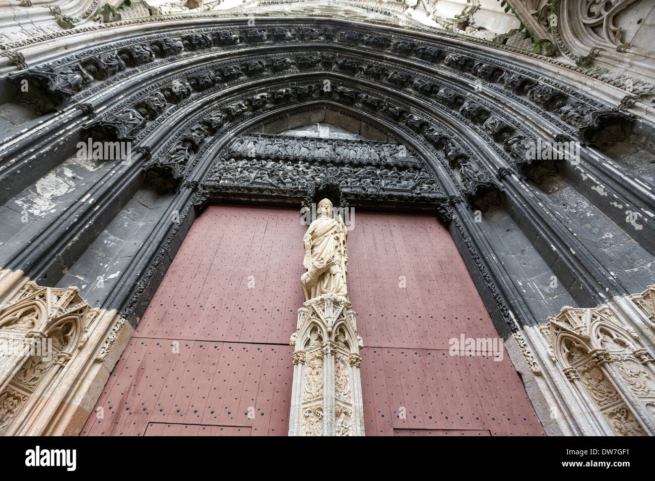 Portail des Libraires' . L'entrée du transept nord. Notre-Dame de la Cathédrale de Rouen. Banque D'Images