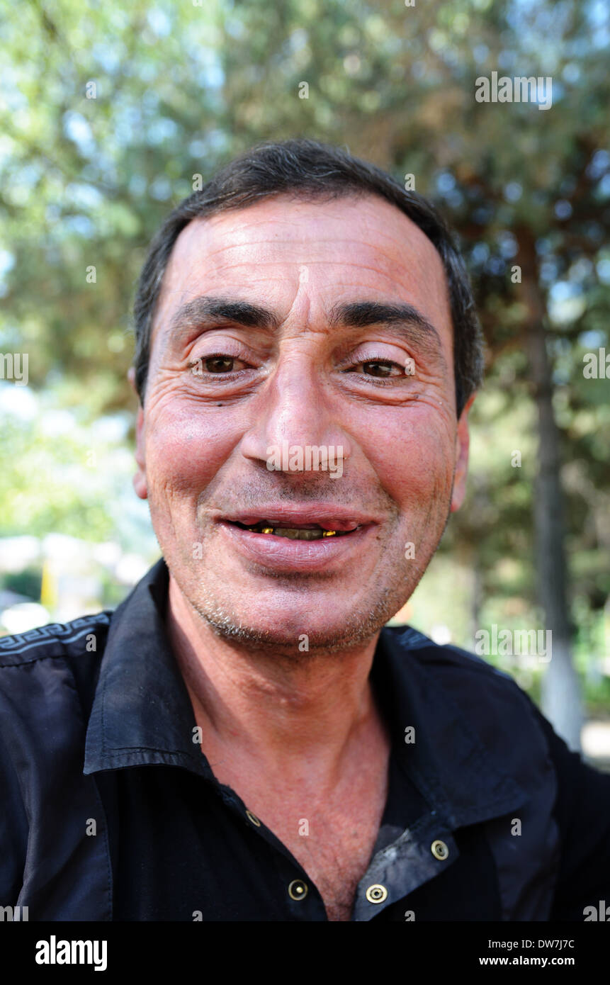 Portrait de l'homme locale arménienne, Kapan, Arménie Banque D'Images
