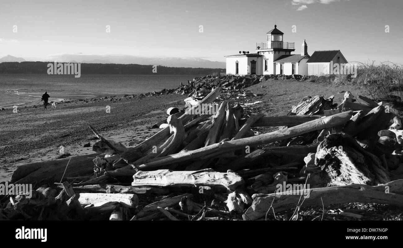 Les montagnes olympiques Définir le contexte dans cette Puget Sound Elliott Bay Scène Nautique Banque D'Images