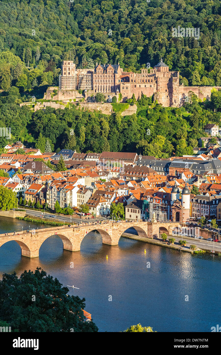 Vue sur Heidelberg Banque D'Images