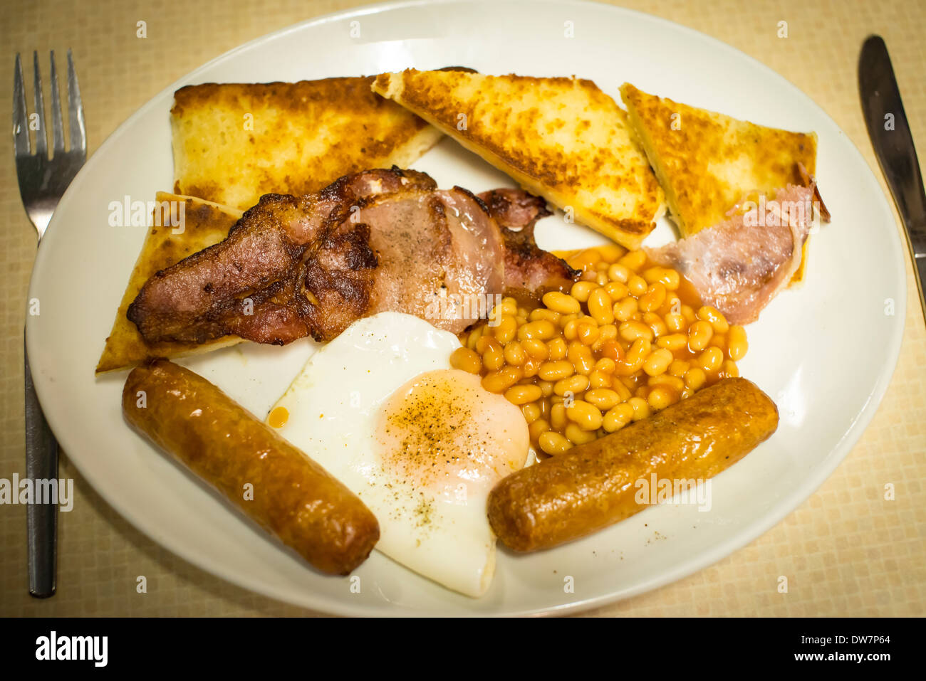 Ulster fry, Belfast Banque D'Images