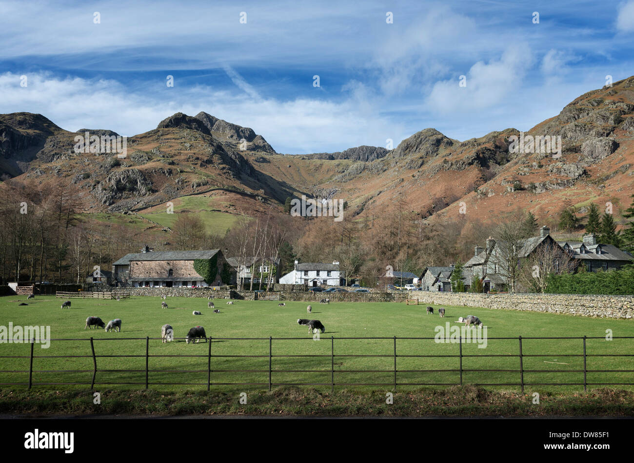 L'ancien donjon Ghyll, Langdale Banque D'Images