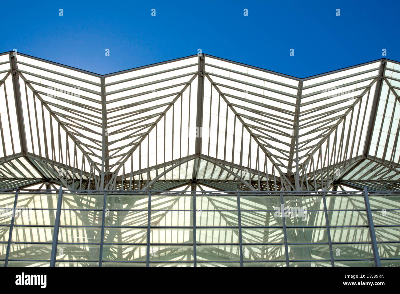 L'Orient de Lisbonne, Portugal, conçu par l'architecte espagnol Santiago Calatrava. Banque D'Images