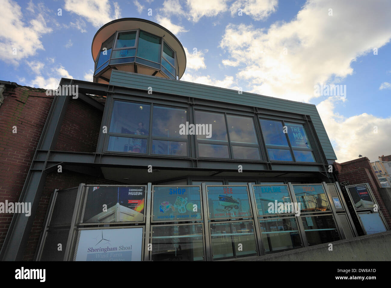 Le Mo Sheringham Museum, Sheringham, Norfolk, Angleterre, Royaume-Uni. Banque D'Images