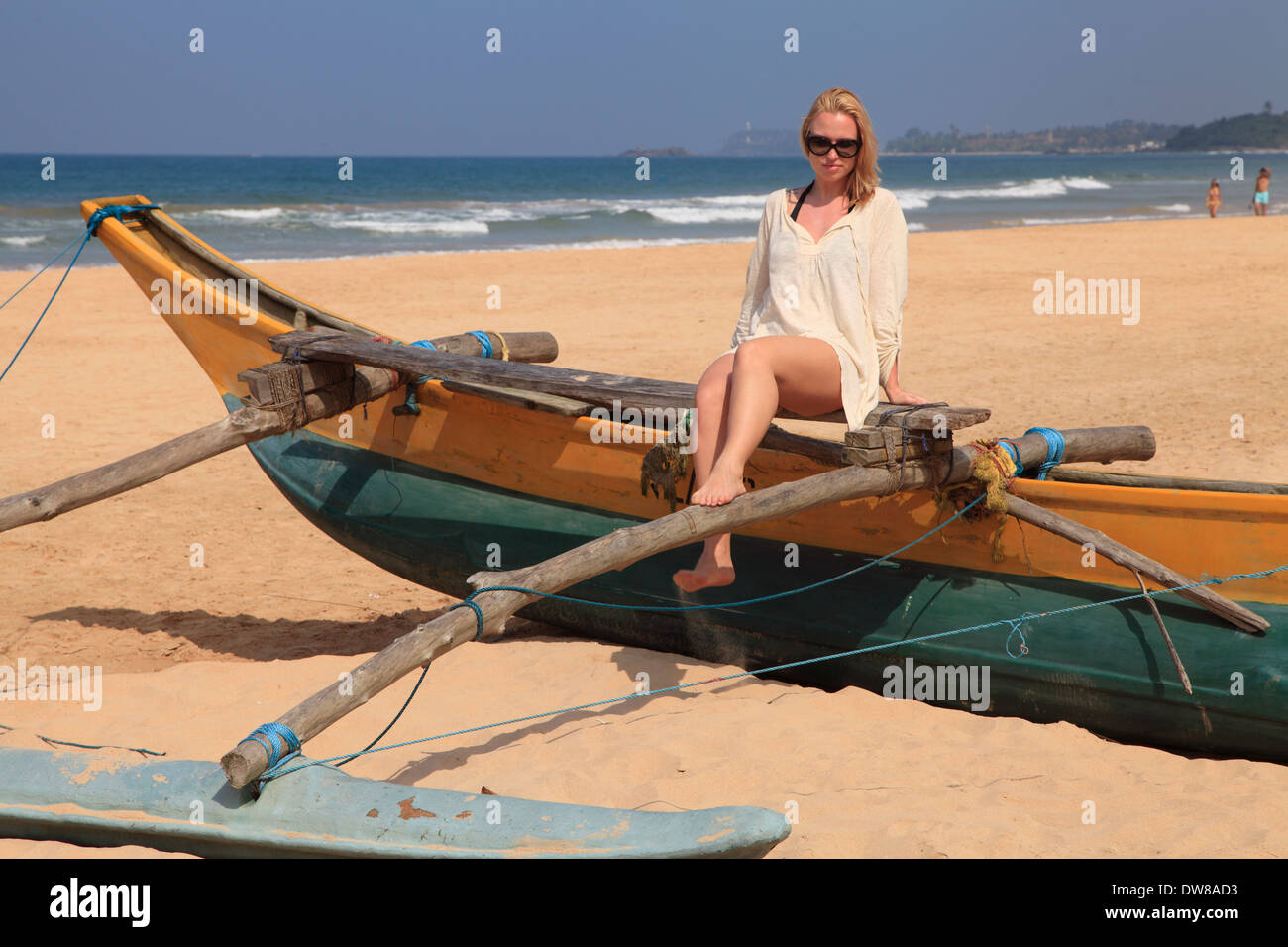 Sri Lanka Bentota Plage Pirogue Touristiques De Louest