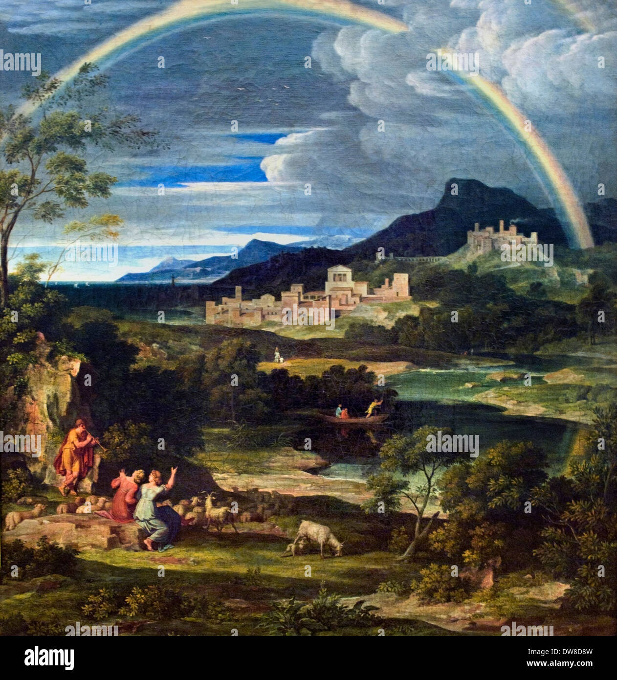 Paysage héroïque avec Rainbow 1805 Joseph Anton Koch 1768 - 1839 Allemand Allemagne Banque D'Images