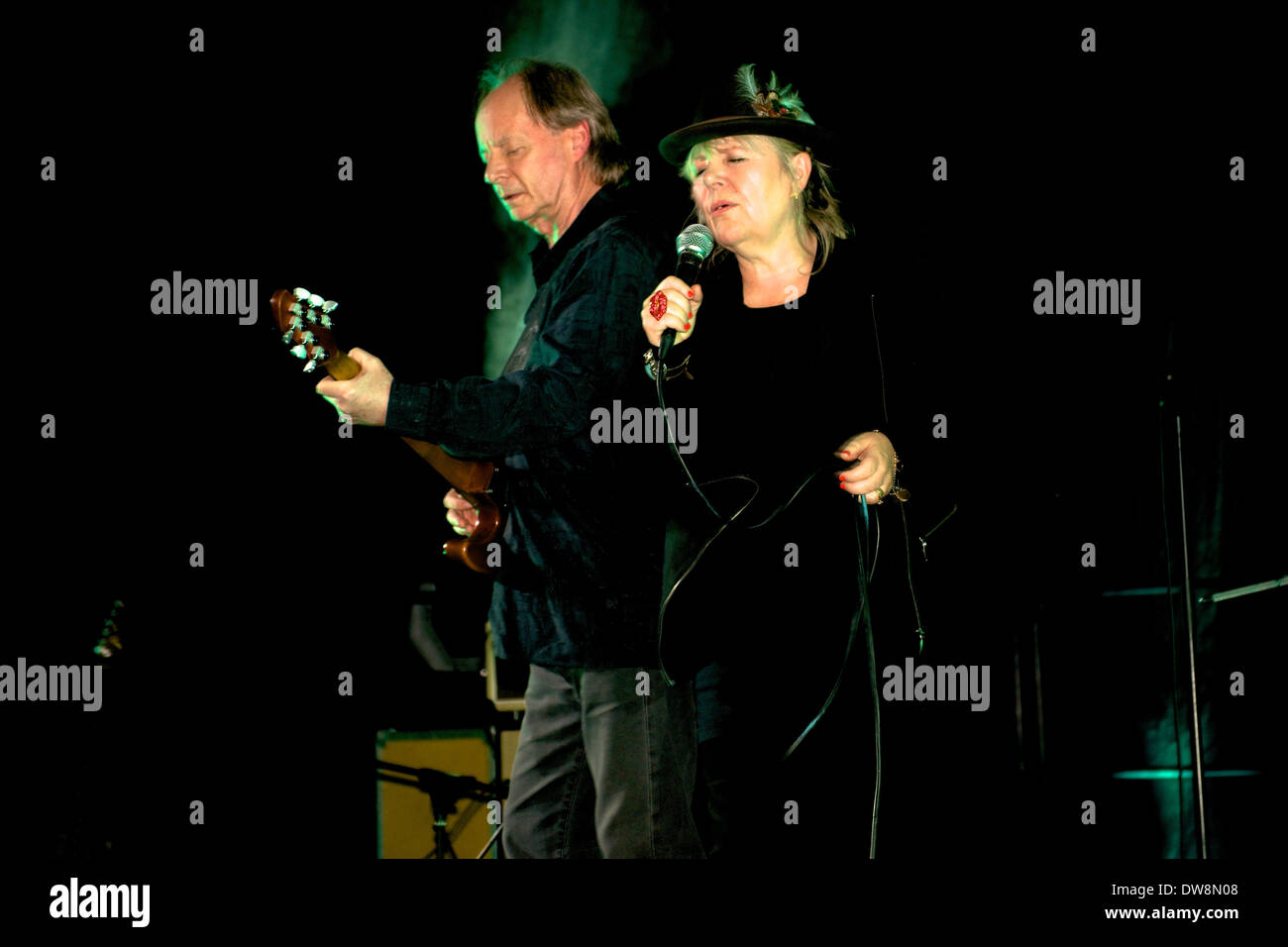 Wilko Johnson et les invités. Doncaster Blues Festival, le Dôme, Doncaster. 2 mars 2014 Banque D'Images