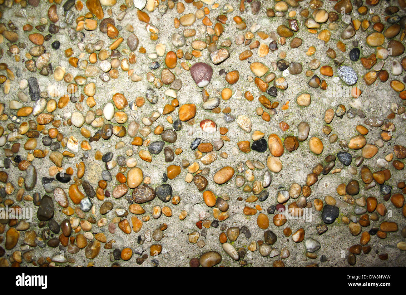 Pebble Dash sec rendre sur mur de la maison Banque D'Images