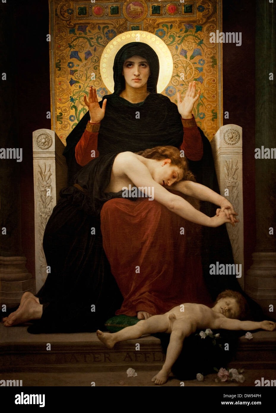 Vierge vierge consolatrice - consolante 1877 William Adolphe Bouguereau (1825-1905) France Banque D'Images