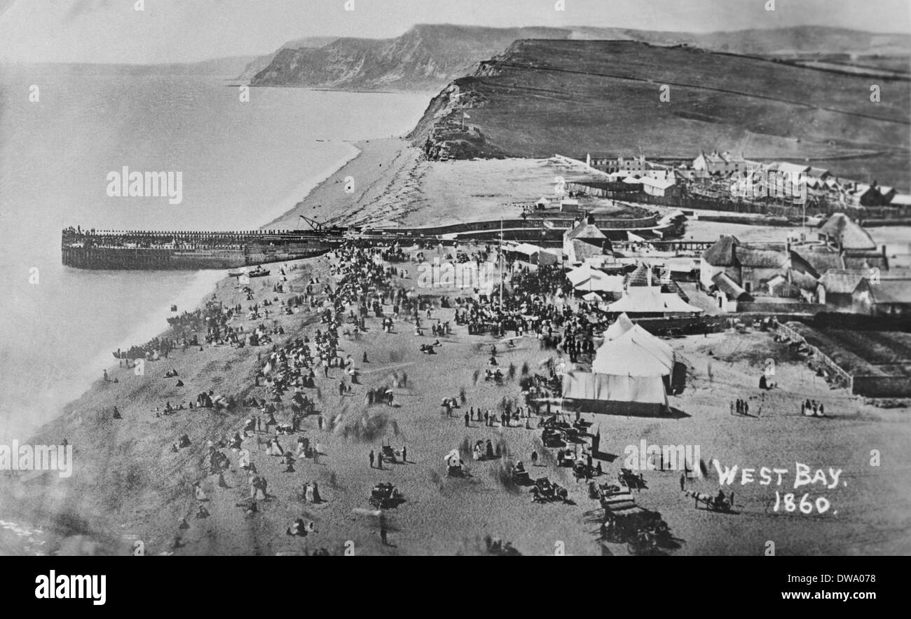 Le mardi de Pentecôte sur la plage juste à l'Est, 1860 West Bay Banque D'Images