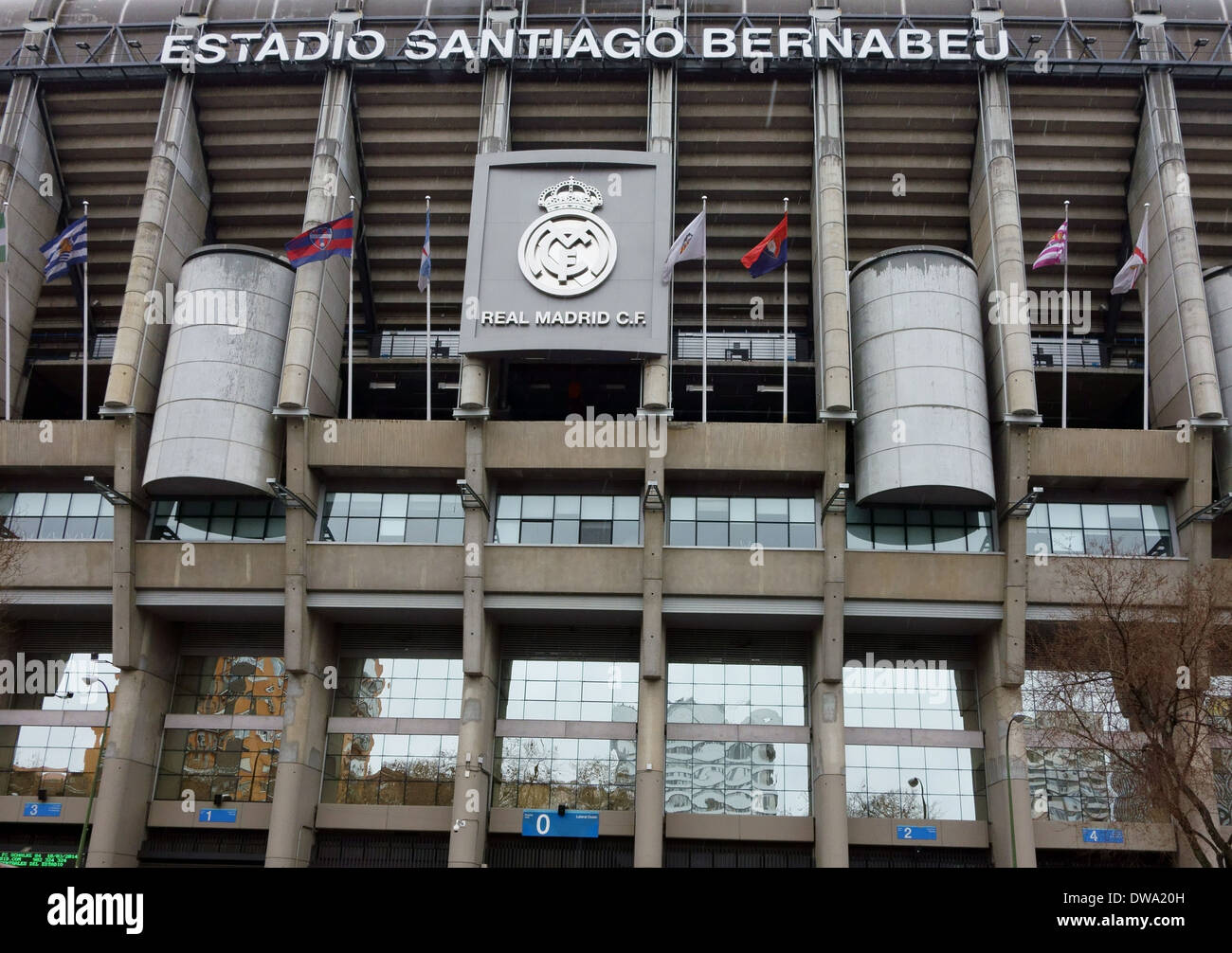 Real Madrid football club stade Bernabeu à Madrid, Espagne Banque D'Images