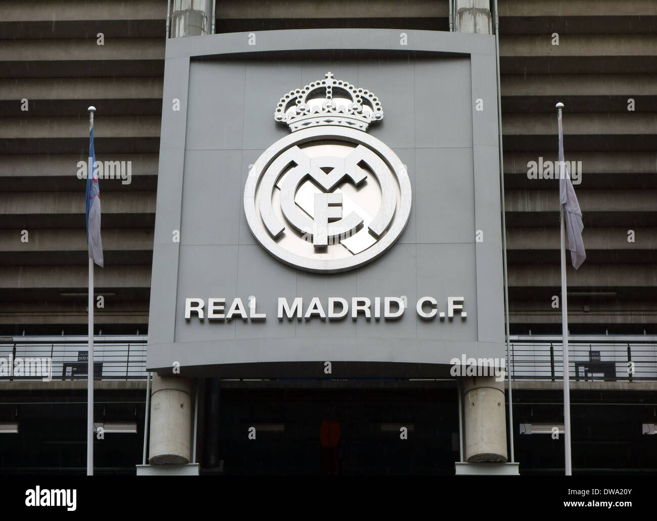Real Madrid football club stade Bernabeu à Madrid, Espagne Banque D'Images