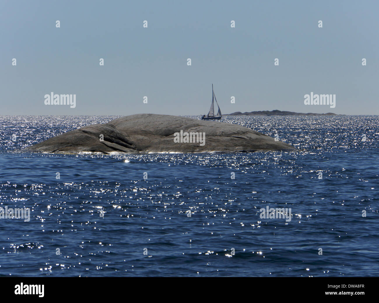L'archipel de Stockholm, Stockholms län, Uppland, Suède Banque D'Images