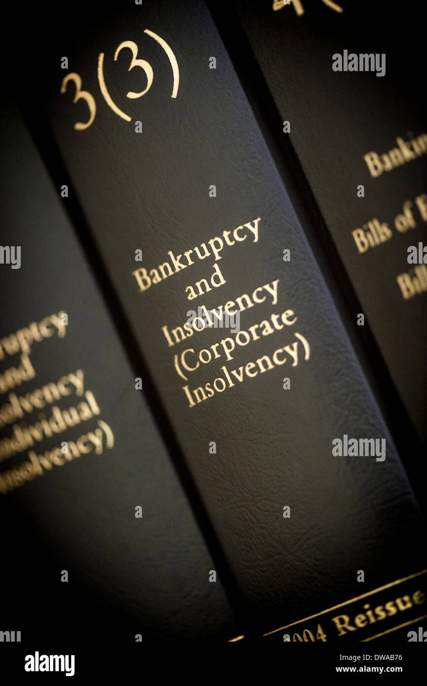 Livre juridique - Faillite et insolvabilité (Corporate) Banque D'Images