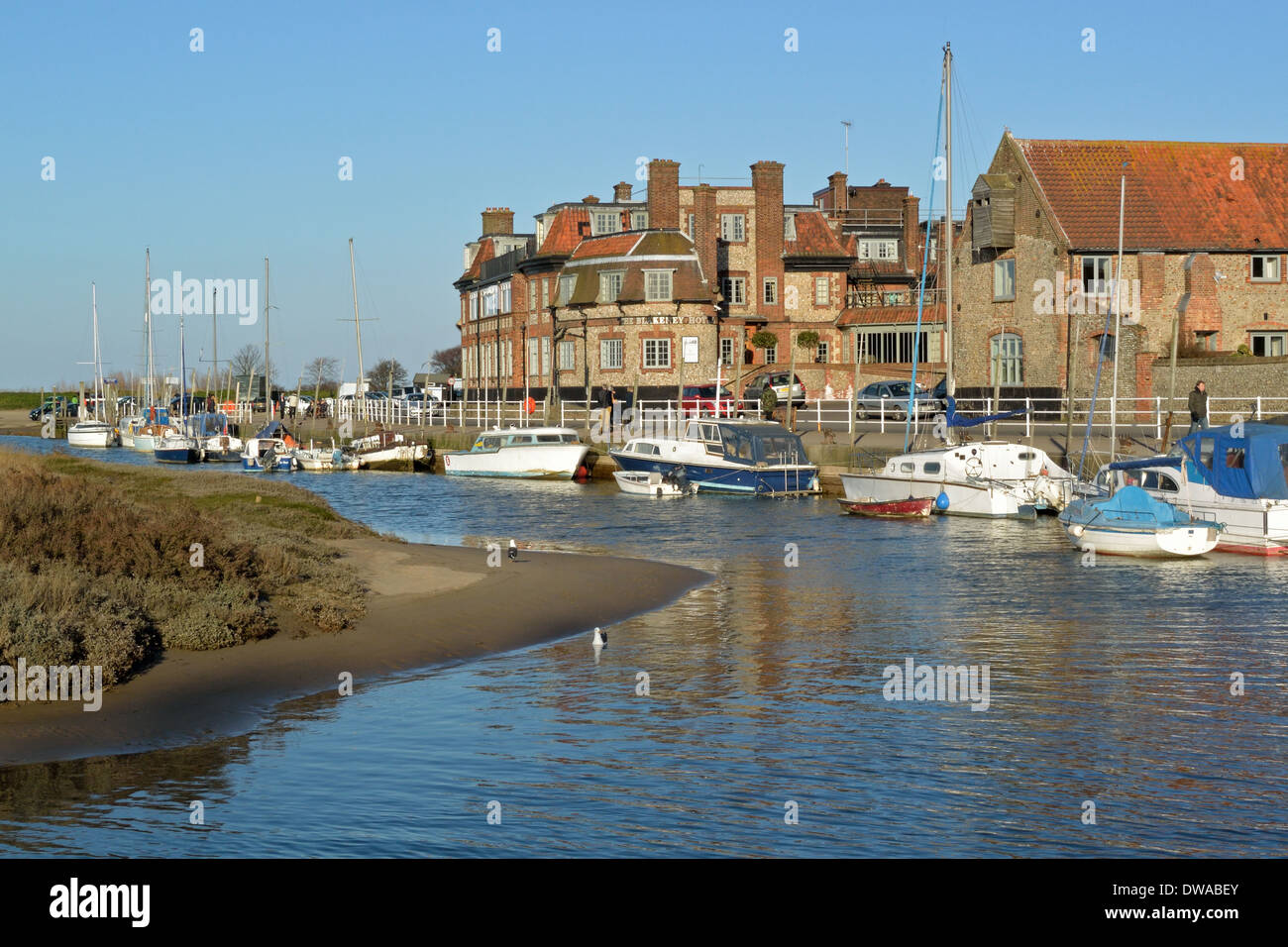 Blakeney Quay, Norfolk, UK Banque D'Images