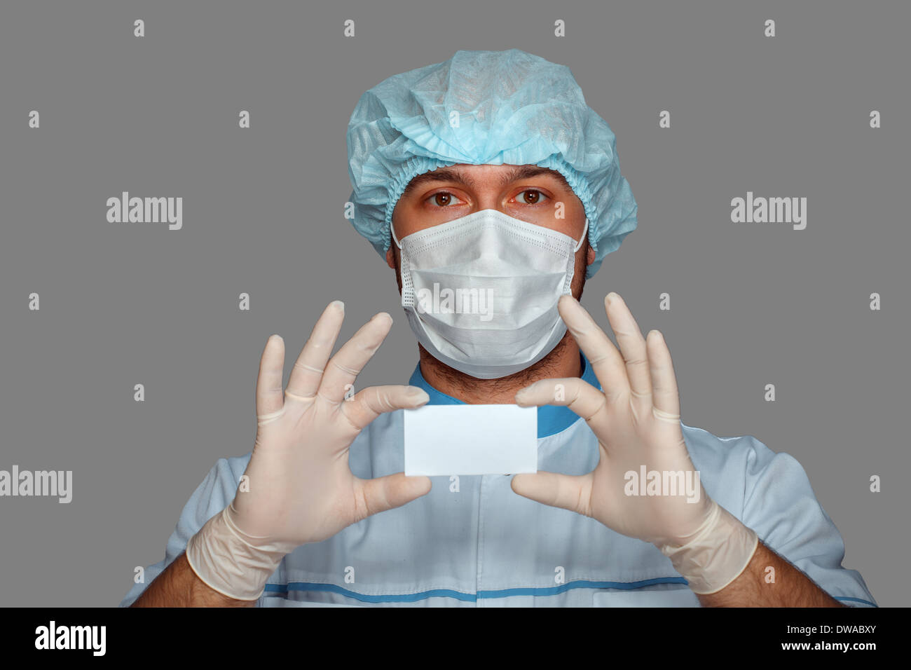 Fou de l'émotion sur les médecins font face à Banque D'Images