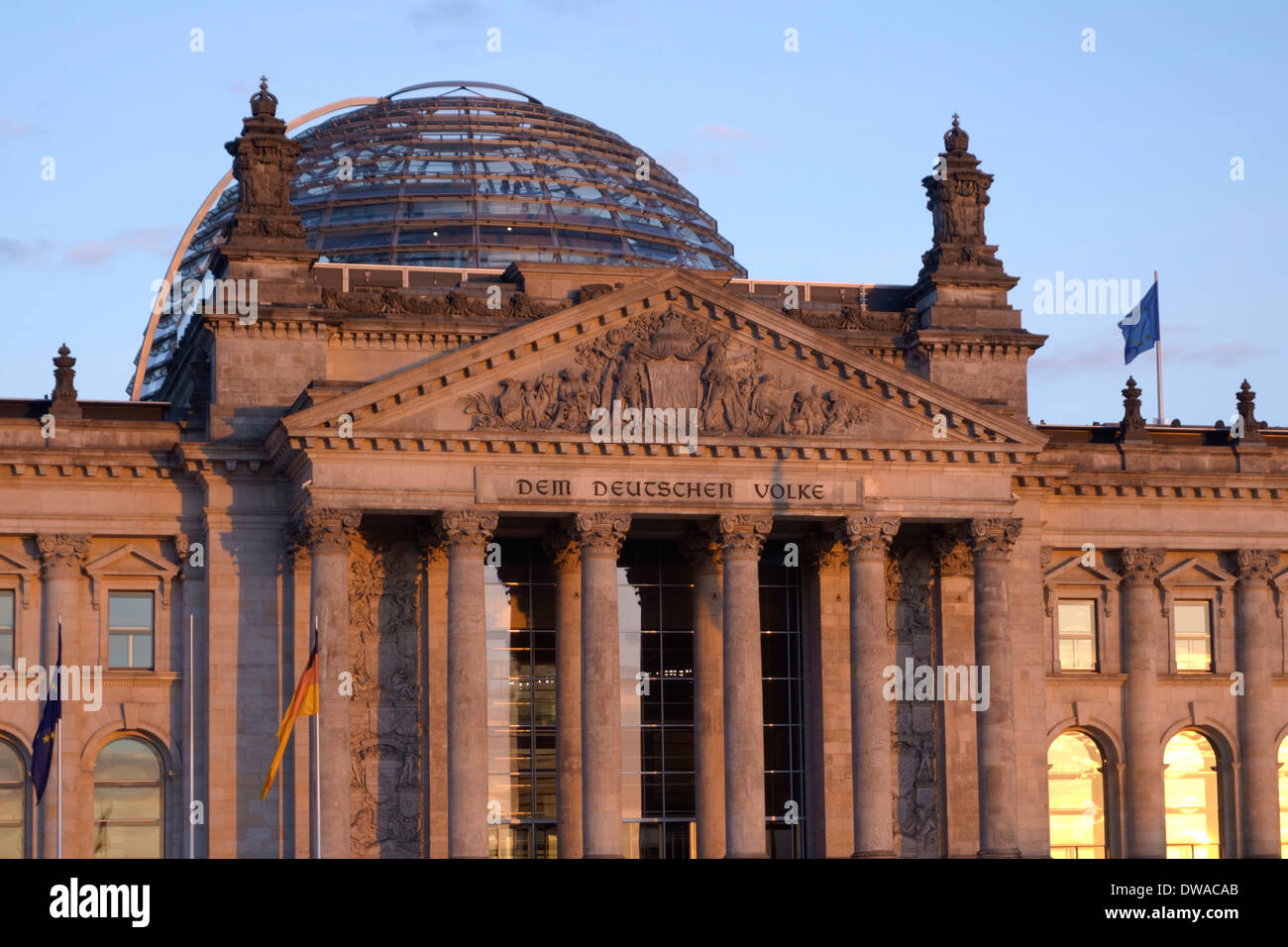 Bâtiment du Reichstag, Berlin, Banque D'Images